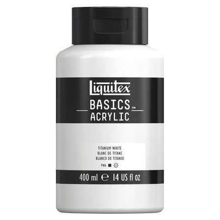 LIQUITEX Liquitex 2004700 14 oz Jar Basics Acrylic Paint; Titanium White 2004700